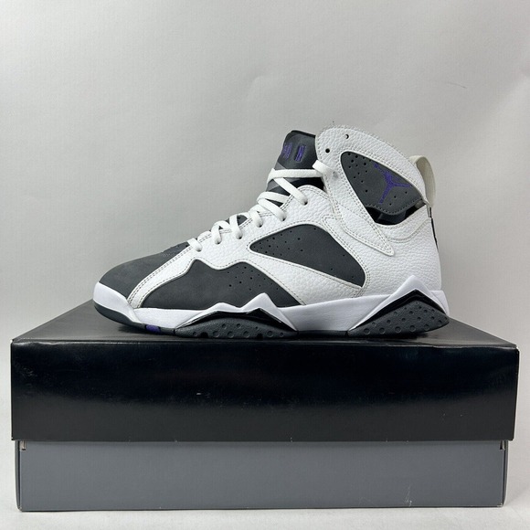 Nike Shoes Air Jordan 7 Retro “Flint/White Grey” 2021 - Picture 4 of 8